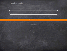 Tablet Screenshot of desireclub.it